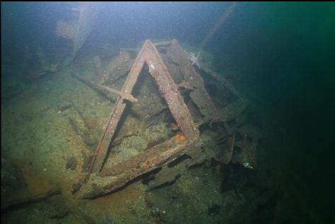 wreckage at the stern