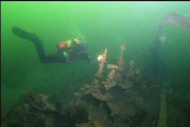 shallower side of wreck