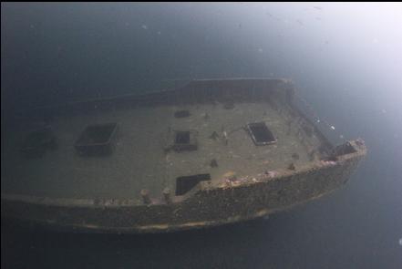 aft end of the wreck