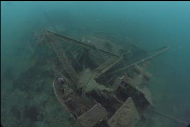 wreckage at stern