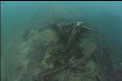 wreckage near stern