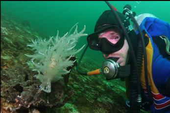 ME WITH GIANT NUDIBRANCH